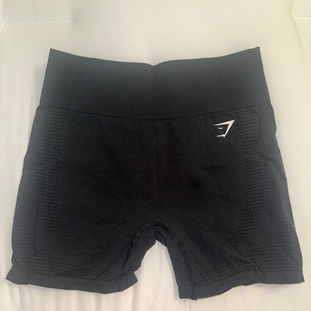 Gymshark Black High-Waist Seamless Workout Bike Shorts